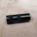 Blued steel adapter with knurling 10 x 1 female to half inch UNF x 20