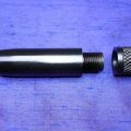 Plain steel barrel adapter chemically blacked and oiled 