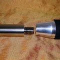 Stainless steel adapter for STEYR, with Jim Edge moderator