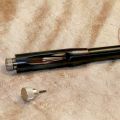 Oil blued airstripper and stainless steel cone on HW Barrel with key, view 1