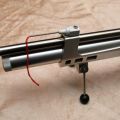 STEYR indexing wind detector assembled on gun in forward transit position