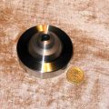 Steel handwheel with square keyway for my lathe, view 1