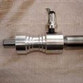 Aluminium .25cal breechslide with fully sculpted SS knob, side profile 2