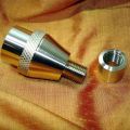 Brass frame adapter, textured style with thread protector ring.JPG