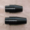 Frame end cones in black Delrin with banding, short for up to 20 inch barrel, long for full length 24 inch 
