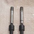 Standard valve stems, L full-bore type, R restricted tamperproof type